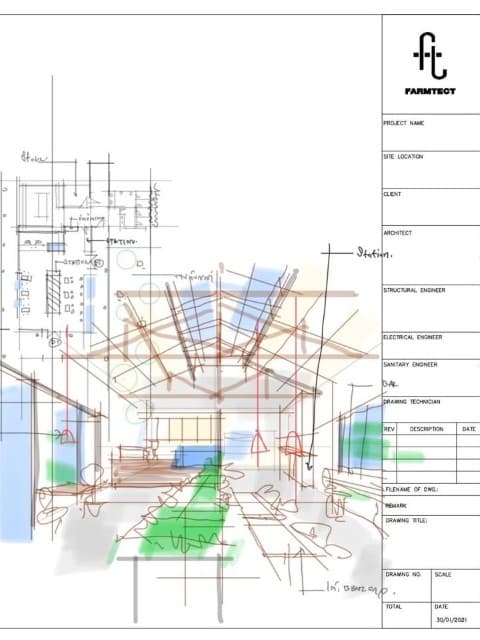 ภาพสเก็ตช์การออกแบบ 2