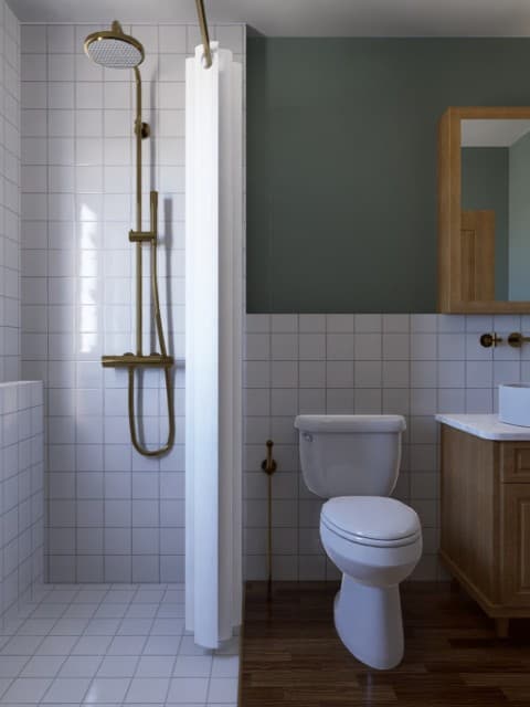 ภาพเรนเดอร์ห้องนั่งเล่นที่ตกแต่งแล้วเสร็จ 3